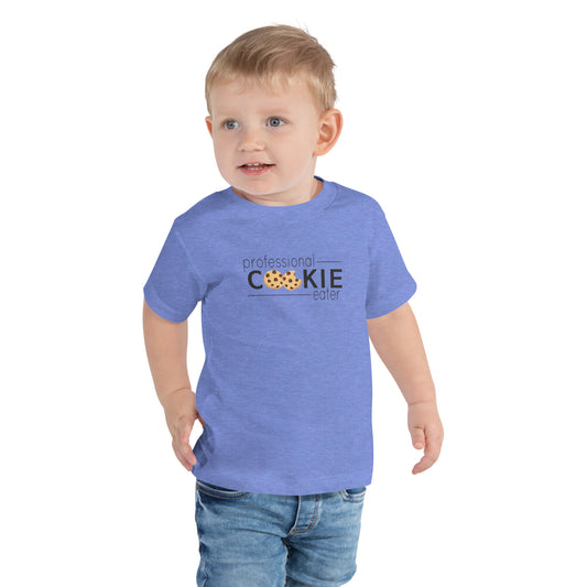 Toddler Short Sleeve Tee Professional Cookie Eater